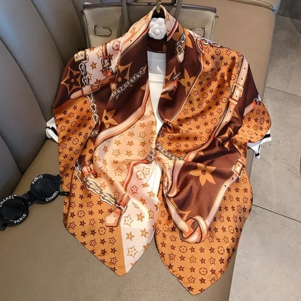 Miss Liliana 90*90cm Satin Silky Women Scarf